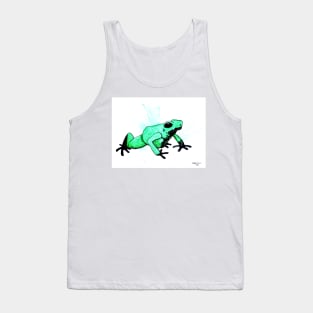 Dendorbates Terribilis "Mint" Dart Frog Watercolor Tank Top